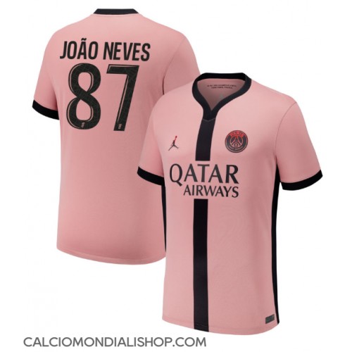 Maglie da calcio Paris Saint-Germain Joao Neves #87 Terza Maglia 2024-25 Manica Corta